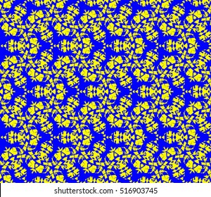 abstract geometric seamless pattern. vector. blue