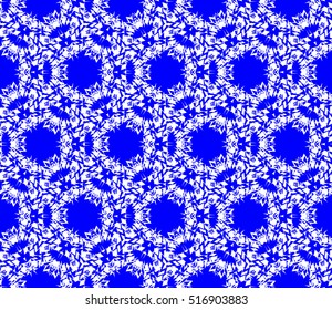 abstract geometric seamless pattern. vector. blue