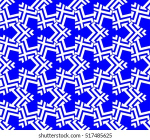 abstract geometric seamless pattern. vector. blue