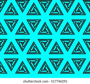 abstract geometric seamless pattern. vector. blue