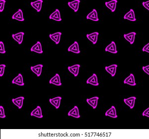 abstract geometric seamless pattern. vector. purple. neon