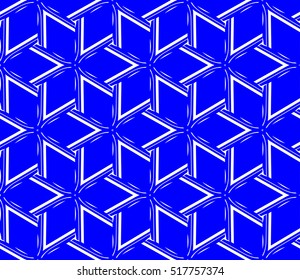 abstract geometric seamless pattern. vector. blue