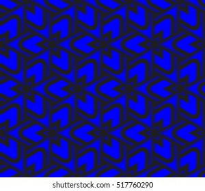 abstract geometric seamless pattern. vector. blue