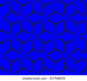 abstract geometric seamless pattern. vector. blue
