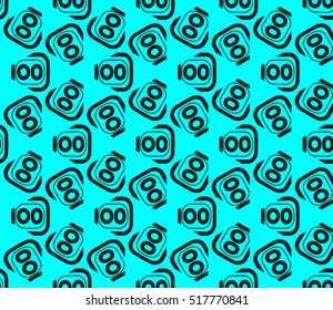 abstract geometric seamless pattern. vector. blue