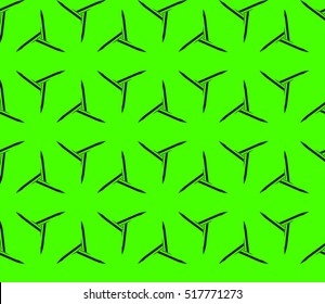 abstract geometric seamless pattern. vector. green and black. neon