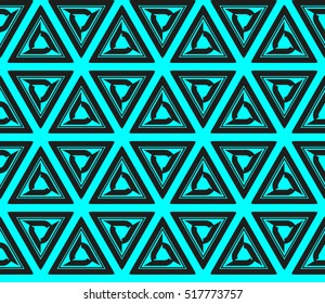 abstract geometric seamless pattern. vector. blue