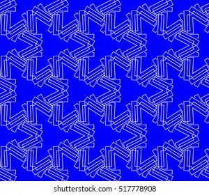 abstract geometric seamless pattern. vector. blue