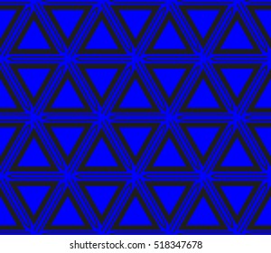 abstract geometric seamless pattern. vector. blue. neon