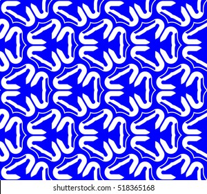 abstract geometric seamless pattern. vector. blue. neon