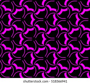 abstract geometric seamless pattern. vector. purple. neon