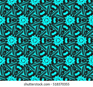 abstract geometric seamless pattern. vector. blue