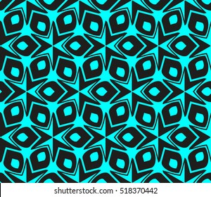 abstract geometric seamless pattern. vector. blue