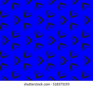 abstract geometric seamless pattern. vector. blue