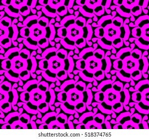 abstract geometric seamless pattern. vector. purple. neon