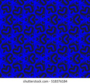 abstract geometric seamless pattern. vector. blue