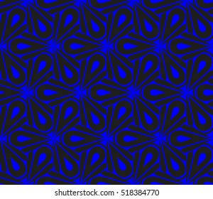 abstract geometric seamless pattern. vector. blue