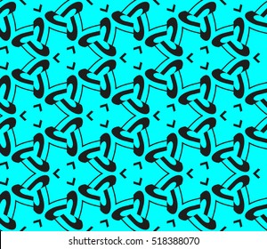 abstract geometric seamless pattern. vector. blue