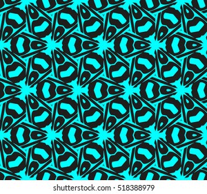 abstract geometric seamless pattern. vector. blue