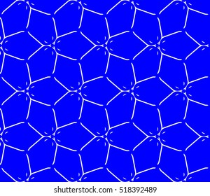 abstract geometric seamless pattern. vector. blue