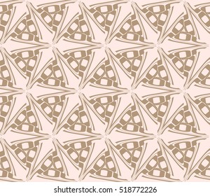 abstract geometric seamless pattern. vector. beige