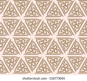 abstract geometric seamless pattern. vector. beige