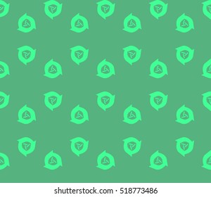 abstract geometric seamless pattern. vector. green