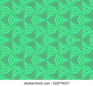 abstract geometric seamless pattern. vector. green