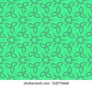 abstract geometric seamless pattern. vector. green