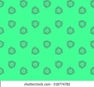 abstract geometric seamless pattern. vector. green