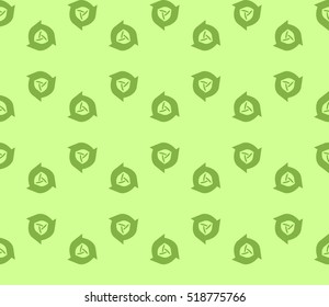 abstract geometric seamless pattern. vector. green