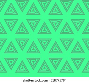 abstract geometric seamless pattern. vector. green