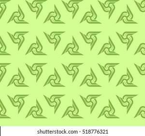 abstract geometric seamless pattern. vector. green