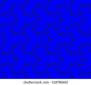 abstract geometric seamless pattern. vector. blue. neon