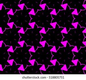 abstract geometric seamless pattern. vector. purple. neon