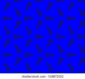 abstract geometric seamless pattern. vector. blue. neon