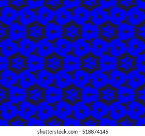 abstract geometric seamless pattern. vector. blue. neon