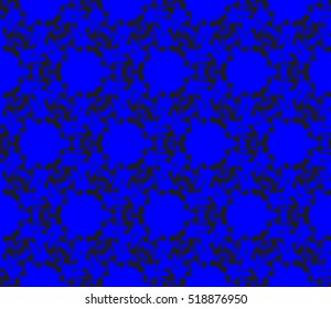 abstract geometric seamless pattern. vector. blue. neon