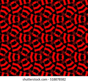 abstract geometric seamless pattern. vector. red and black