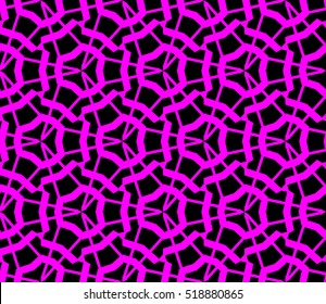 abstract geometric seamless pattern. vector. purple. neon