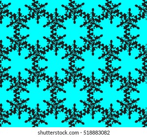 abstract geometric seamless pattern. vector. blue. neon