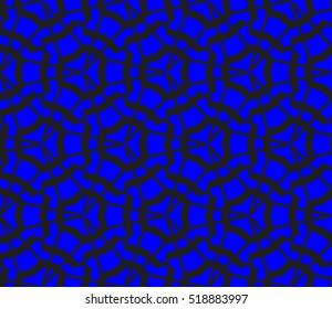 abstract geometric seamless pattern. vector. blue. neon
