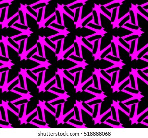 abstract geometric seamless pattern. vector. purple. neon