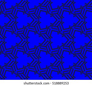 abstract geometric seamless pattern. vector. blue. neon