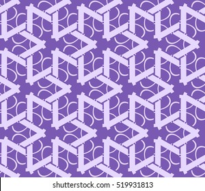 abstract geometric seamless pattern. vector. purple