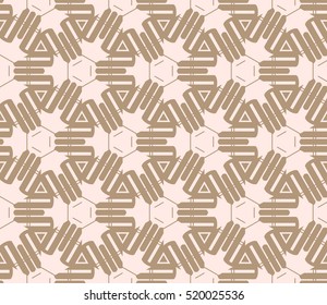 abstract geometric seamless pattern. vector. beige