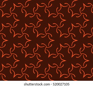 abstract geometric seamless pattern. vector. orange