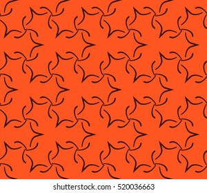 abstract geometric seamless pattern. vector. orange