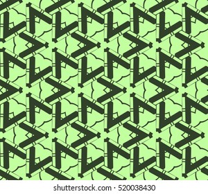abstract geometric seamless pattern. vector. green