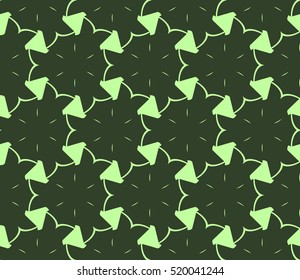 abstract geometric seamless pattern. vector. green